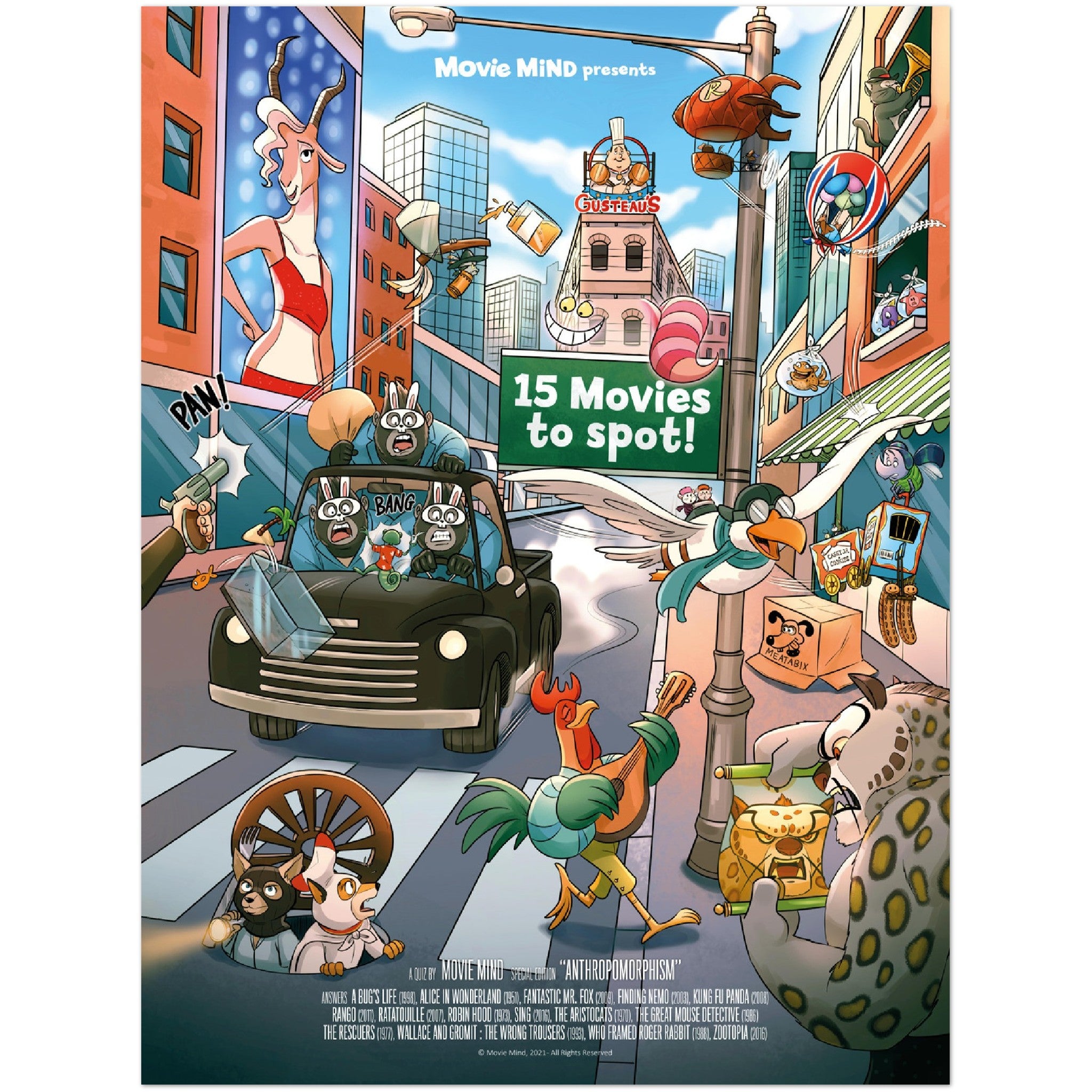 Poster 15 Animated Movies to spot | A quiz for kids & cartoon fans – Mr ...